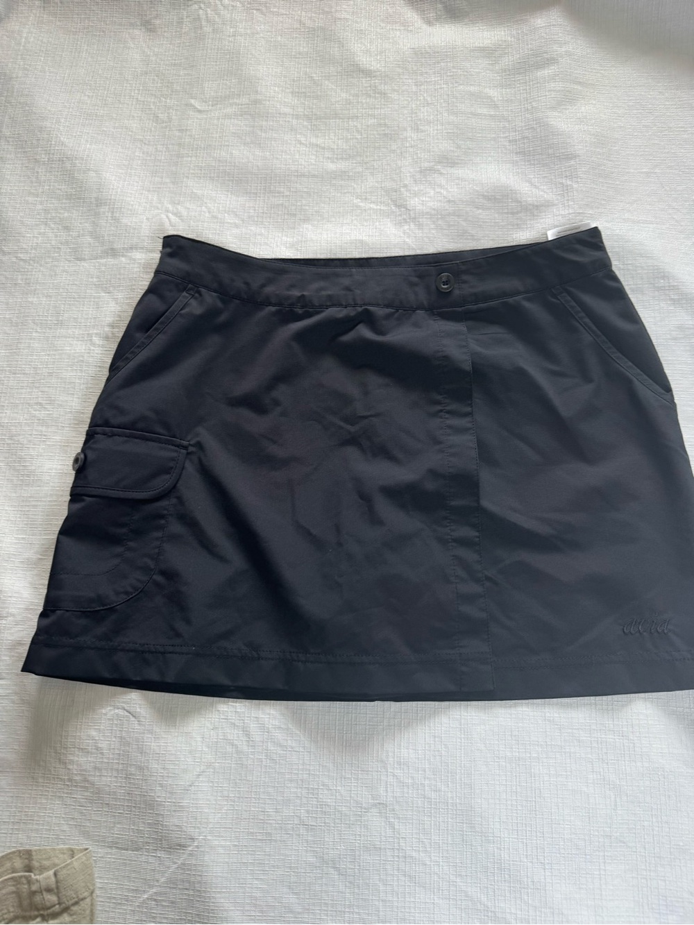 Avia Black Athletic Skort with Side Flap Pocket XS